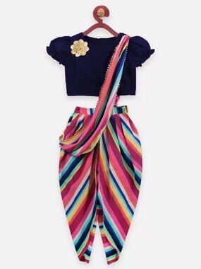 Baby Girl Festive and Party Dress - Blue